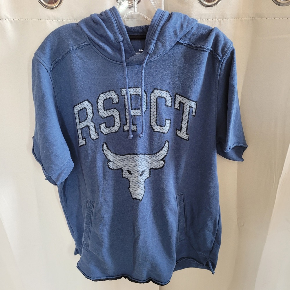 Under Armour Project Rock RSPCT Mens Hoodie Large Athleisure Gym Workout 21581